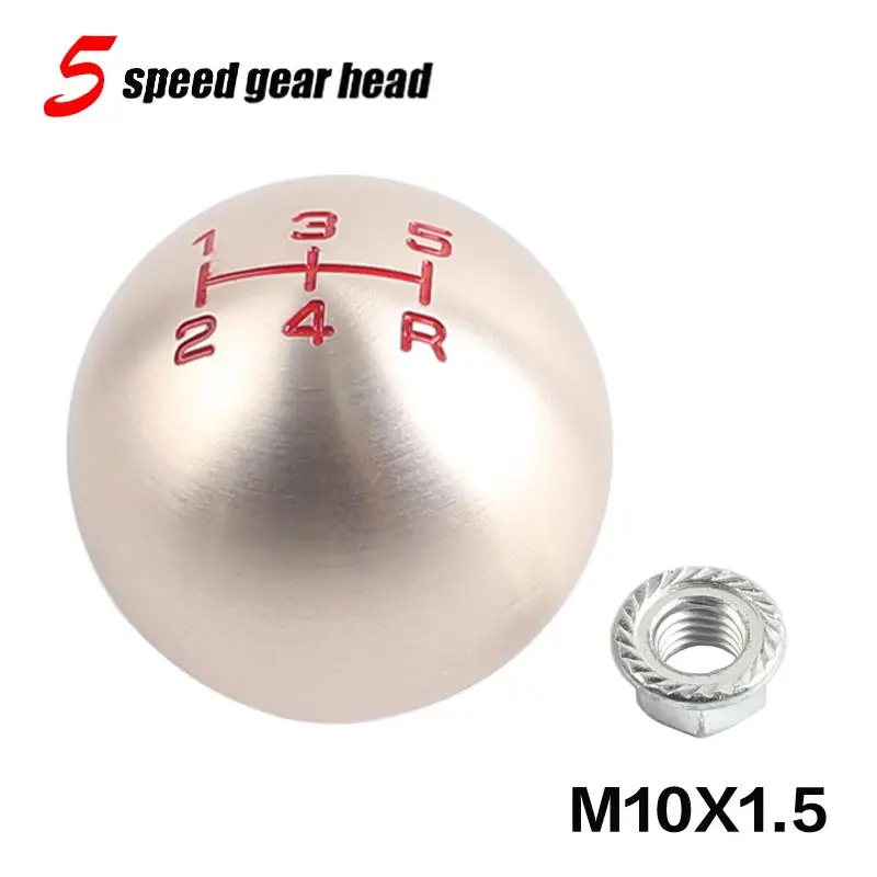 A5 speed Аксессуары для модификации автомобиля, ручка переключения передач 5/6, ручная специальная металлическая ручка переключения передач для Honda CIVIC FIT CITY Mugen - Название цвета: A5 speed