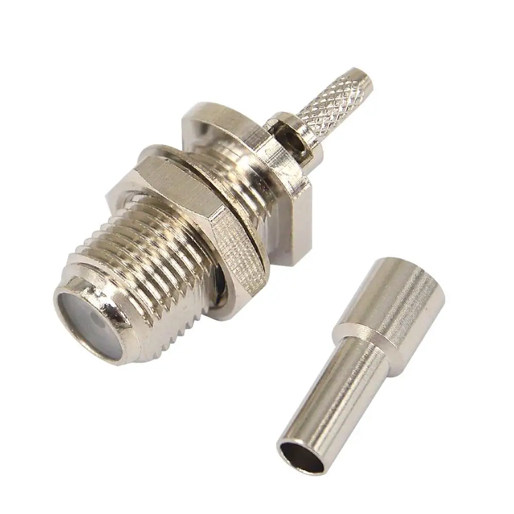 5 x 5pcs 5 шт. радиочастотный коаксиальный разъем обжимной BNC TNC N F ТВ TS9 MCX MMCX Мужской Женский Разъем для кабелей - Цвет: 5 x 5pcs