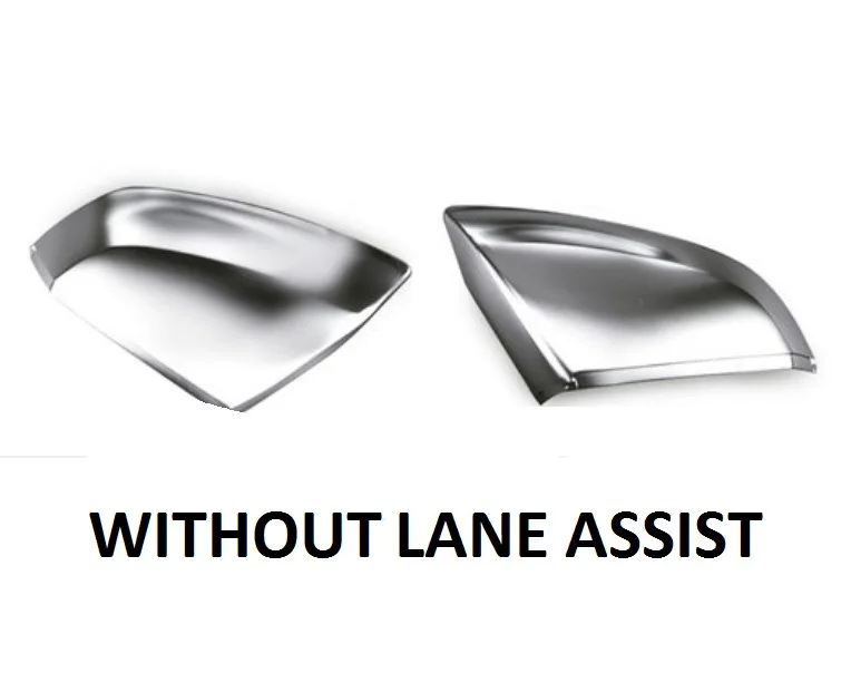 Without lane assist Для Audi Q7 SQ7 4 м S Стиль Матовый хромированный заднего вида для боковой двери зеркало крыло зеркало Крышка Замена автомобильные аксессуары - Название цвета: Without lane assist