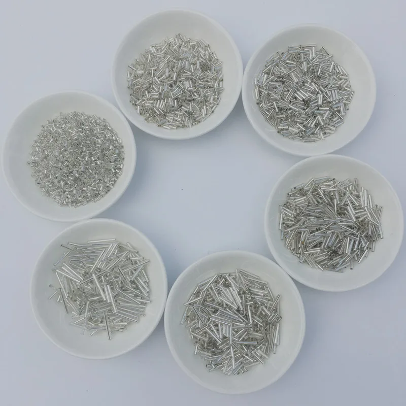 20 г/лот Серебристые чешские стеклянные рассады разделительные бусины из