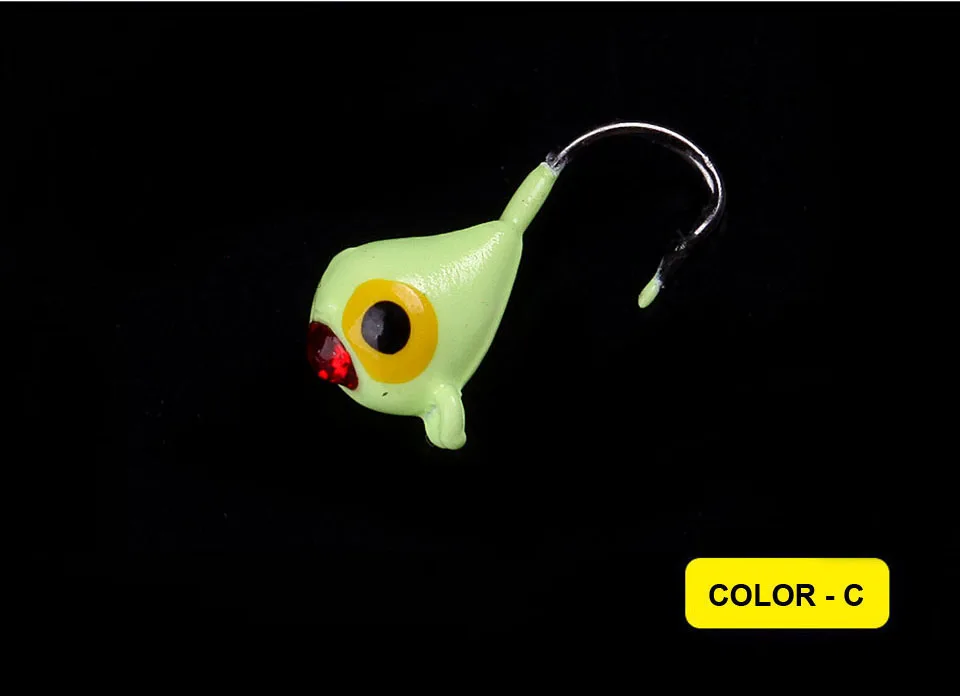 WALK FISH, 6 шт./лот, приманка для подледной рыбалки, новинка, металлическая приманка, блесна Айс джиг, 6 цветов, 15 мм/1 г, мини-свинцовый крючок для зимней рыбалки, рыболовные снасти