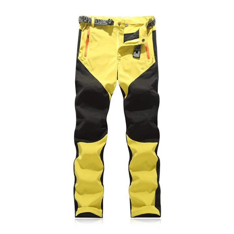 Yellow WindTaste женские летние уличные походные брюки дышащие походные треккинговые скалолазание быстросохнущие эластичные спортивные брюки женские KB006 - Цвет: Yellow