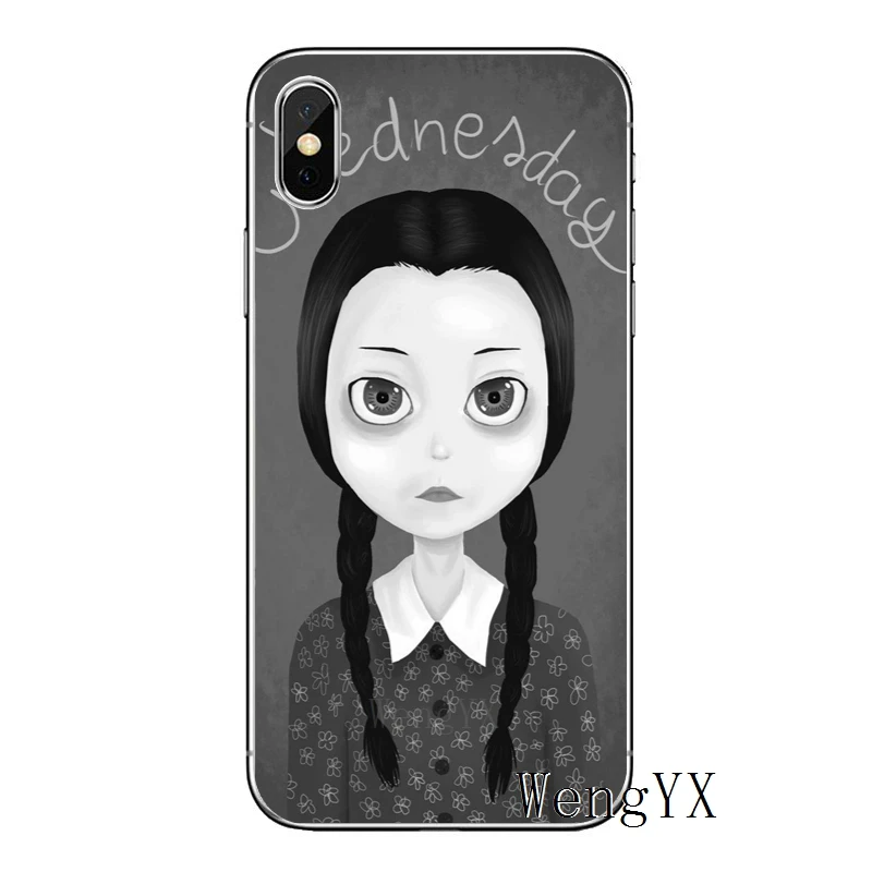 Weday Addams family для Apple iPhone 8 7 plus 6s 6 plus X XR XS Max SE 5S 5c 5 4S 4 TPU мягкий чехол для телефона - Цвет: Addams-Family-A-07