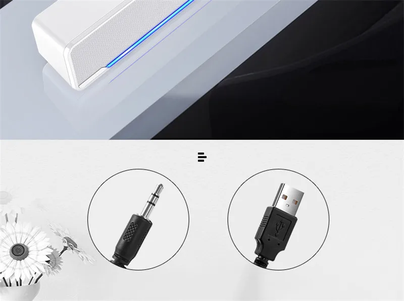 Игровые компьютерные колонки микрофон USB Сабвуфер аудио ноутбук Настольный объемный звук музыка домашний кинотеатр звуковая система воспроизведение музыки