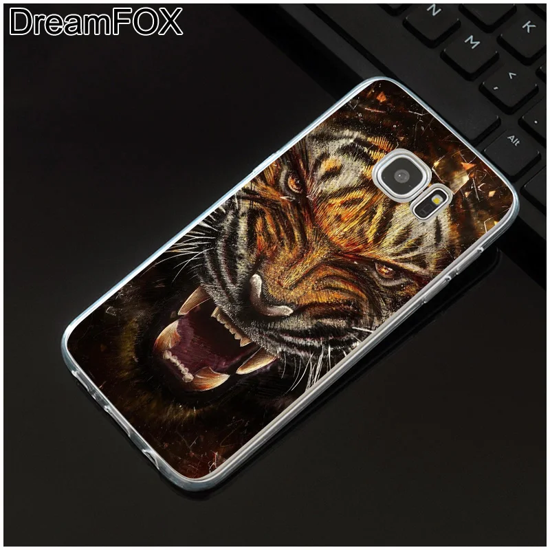 DREAMFOX M437 Леопардовый Тигр Мягкий ТПУ силиконовый чехол для samsung Galaxy Note S 6 7 8 9 10 10e 11