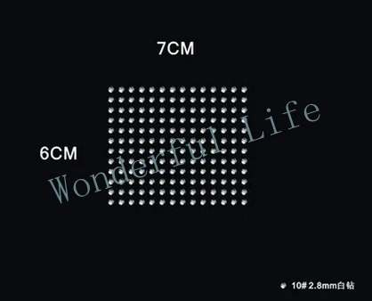 YX Бесплатная доставка белая особая квадратная форма с горячим фиксацией