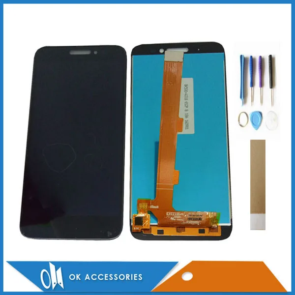 ЖК-дисплей и дигитайзер сенсорного экрана с лентой инструментов для Alcatel One Touch Shine