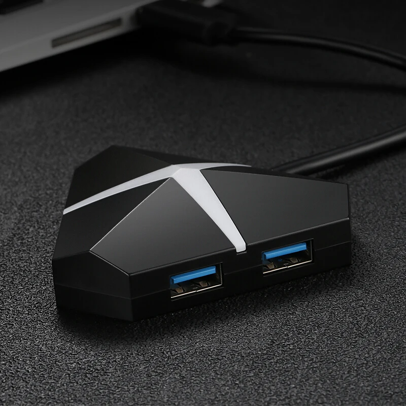 USB 3 0 концентратор 4-Порты и разъёмы разветвитель коммутатор с микро-зарядка через