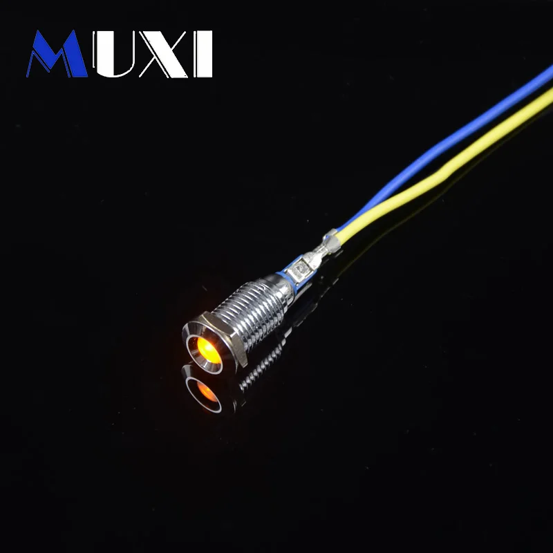 12mm Signal lamp LED Metal Indicator WaterProof light With Red Blue Orange White Green Color 3V 5V 6V 12V 24V 36V 48V 110V 220V |