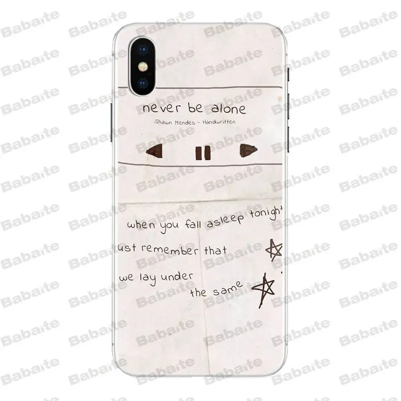 Babaite Shawn Mendes Новое поступление чехол для мобильного телефона iPhone Xr XsMax 8 7 6 6S Plus Xs X 5