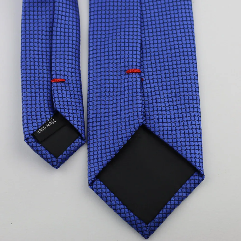 Мужской галстук в синюю клетку узкий длиной 7 см свадебные рубашки галстуки для