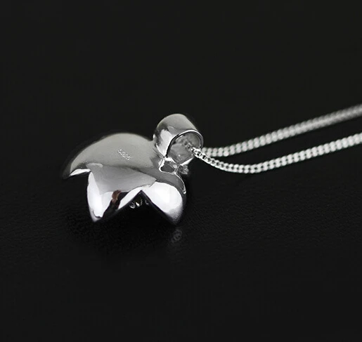 Чистое серебро поэтический 925 стерлингового серебра ювелирные изделия цветок