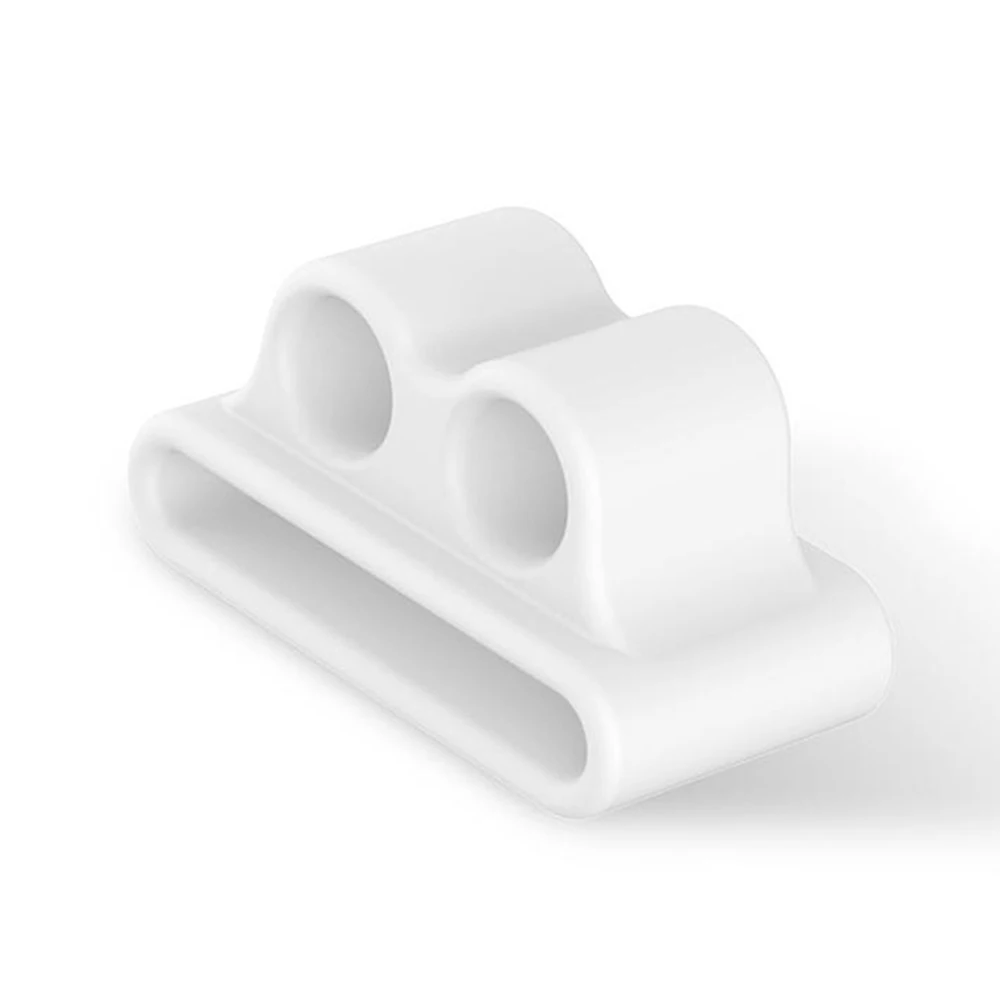 Only White Case Для AirPods анти-потеря веревка аксессуары для наушников ремешок для наушников для Apple AirPods Air Pods наушники силиконовый держатель Веревка - Цвет: Only White Case
