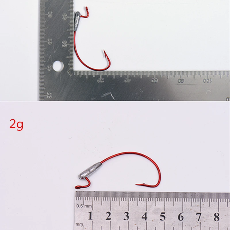 5 шт./лот рыболовный кренк Мягкая приманка свинцовый крючок червь личинка