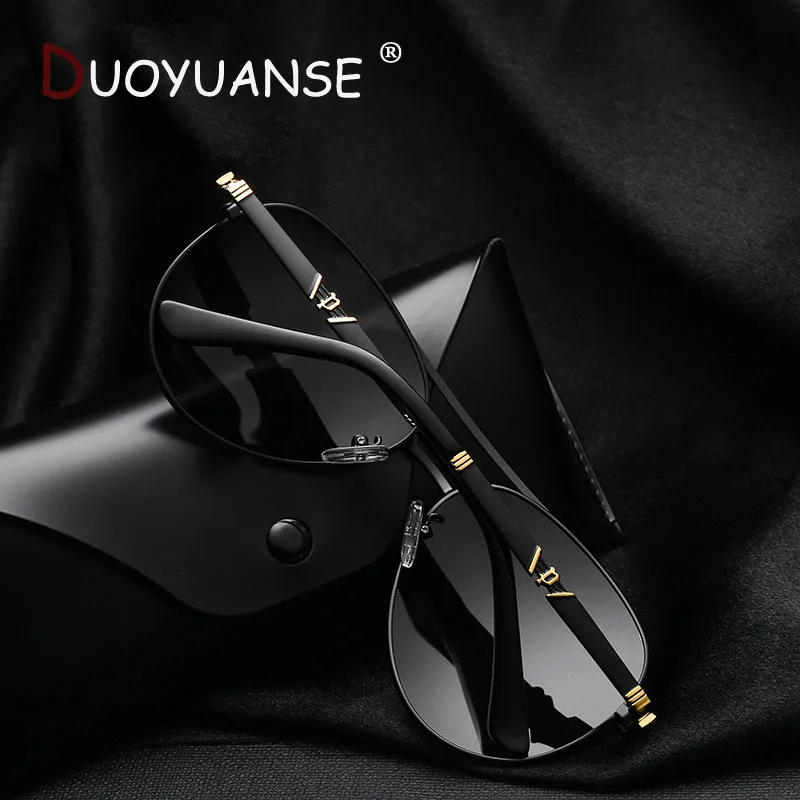 DUOYUANSE Fishing High Quality Polarized Sunglasses Men Driver Driving Alloy Sunglass Male 2019 Sun Glasses 2813 | Аксессуары для
