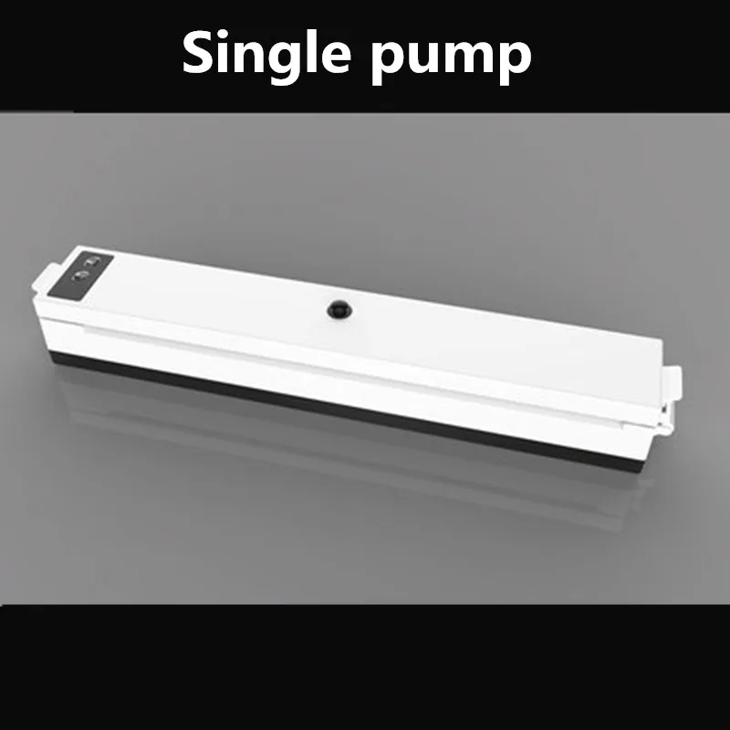 Single pump -Black 110 В 220 в домашний вакуумный упаковщик для пищевых продуктов с бесплатными пакетами вакуумный упаковщик для пищевых продуктов упаковщик для кухни - Цвет: Single pump -Black