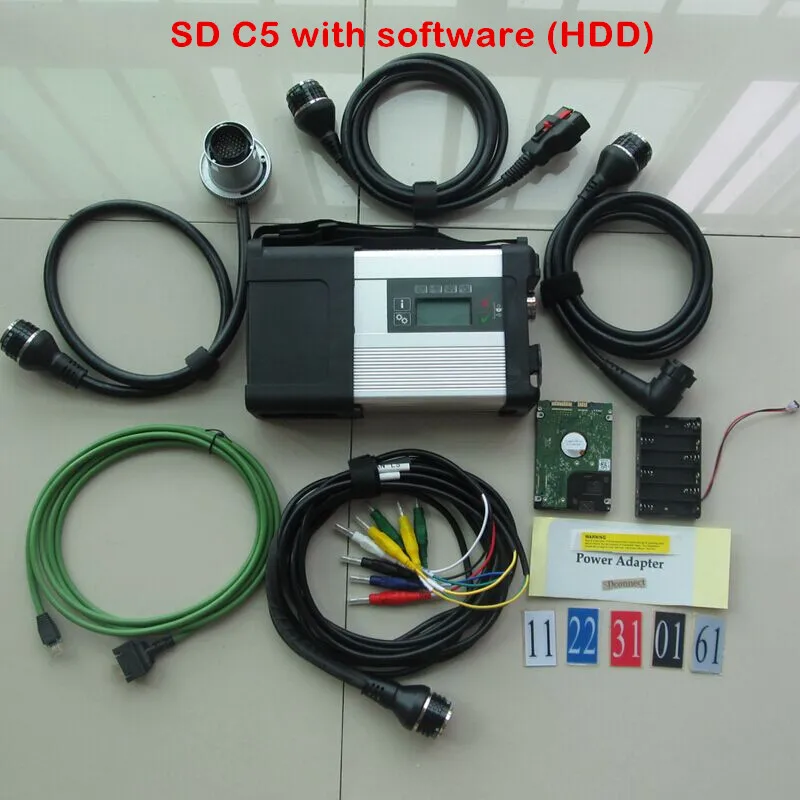 mb star C5 with HDD ЛУЧШИЕ ЗВЕЗДЫ Mb SD подключения C5+ для ноутбука Panasonic CF52 CF-52+ DTS Monaco8+ Vediamo интерфейс диагностики для и грузовых автомобилей - Цвет: mb star C5 with HDD