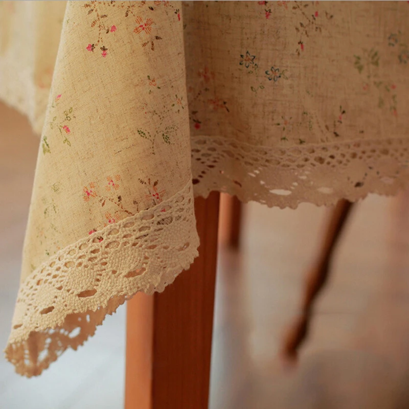 Модная Корейская хлопковая кружевная скатерть для стола скатерти оптовая