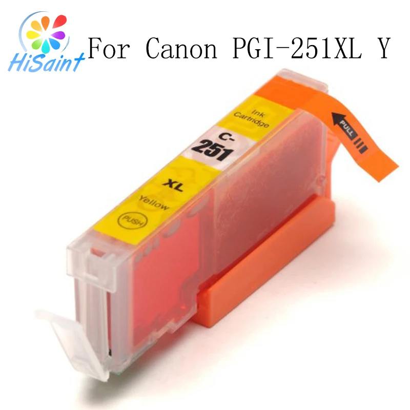 Чернильный картридж Hisaint горячая Распродажа 10PK для Canon PGI-250XL чернильный 250XL 251XL PIXMA