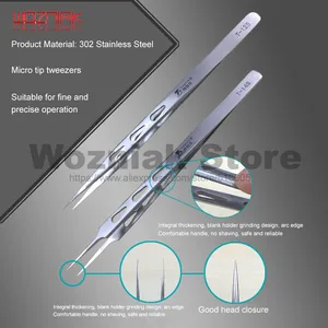 Удлиненный супер заостренный сверхтвердый Пинцет из нержавеющей стали, разлетающая линия отпечатков пальцев, техническое обслуживание материнской платы