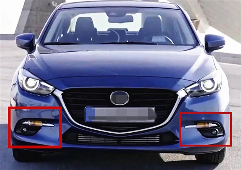 Автомобильная проблесковая 2 шт. для Mazda 3 Mazda3 Axela 2017 светодиодный DRL Дневной