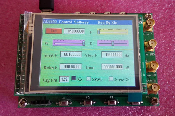 AD9850 AD9851 DDS модуль цветной сенсорный экран управления развертки амплитуда рабочий
