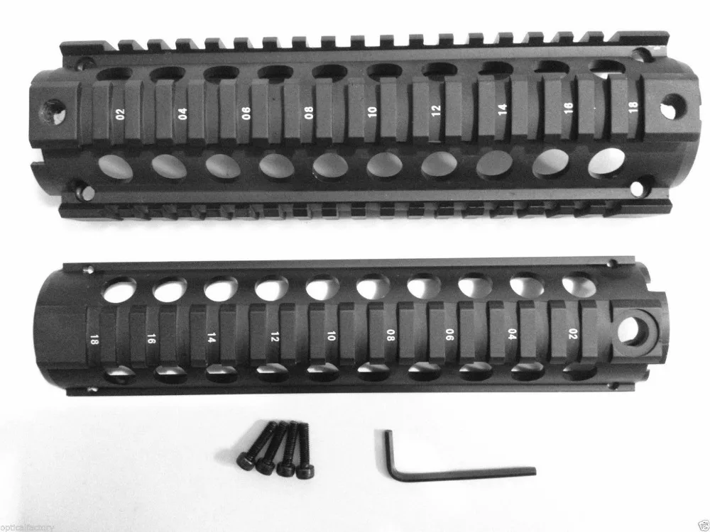 Вектор Оптика тактическая средняя длина 2 Piece RIS Handguard Picatinny Quad Rail Mount 8 5 ''fit. 223 rem