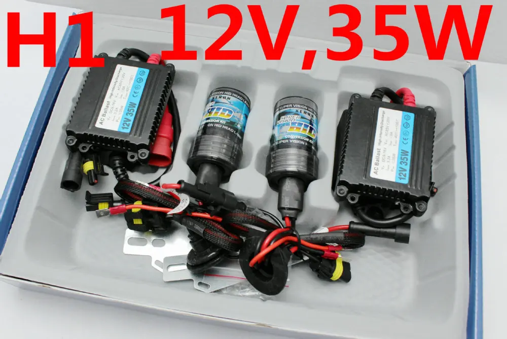 Самая низкая цена заводская распродажа ксеноновый комплект HID 12 в 35 вт H1 3000K 4300K 5000K