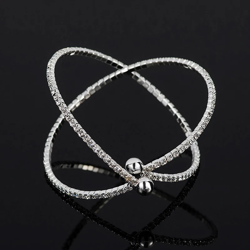 YFJEWE Круглая Мозаика серебряного цвета браслет ювелирные изделия австрийский