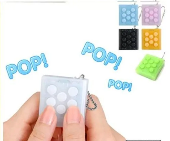 DHL Бесплатно ship.30pcs/lot. Electronic Bubble Wrap Брелок. Будущее OCD.1.75 &quotx 1.5&quot x 0.5 &quotpop. wireless squeeze.