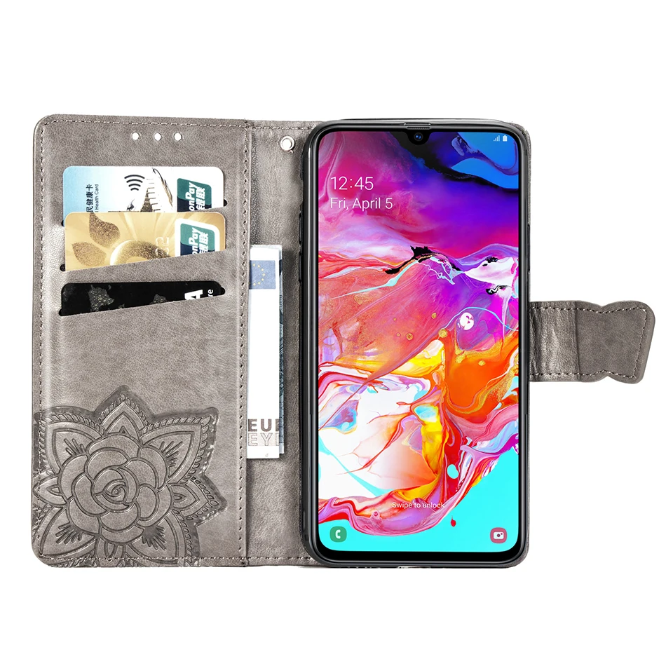 Бабочка с откидной крышкой с отделением для карт с чехол для samsung Galaxy S10 S10e S9 S8 плюс S7 край J4 J6 A7 M10 M20 A10 A30 A40 A50 чехол для телефона