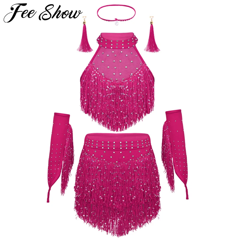 Детский костюм с блестками для девочек | Мать и ребенок