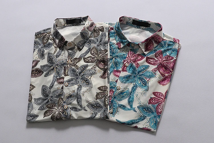 Модные рубашки для мужчин отдыха большие размеры короткий рукав летний бренд