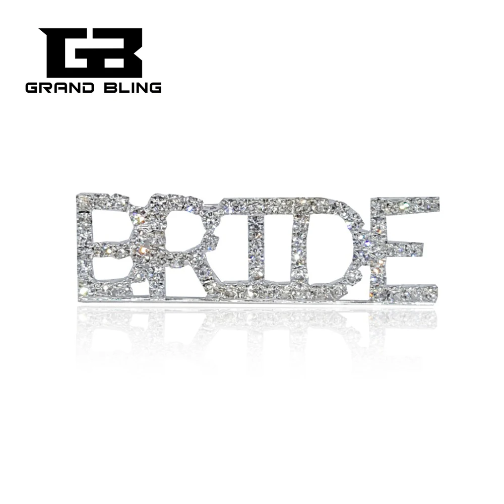 Блестящий серебряный цвет стразы тема невесты ювелирные изделия &quotНевеста&quot