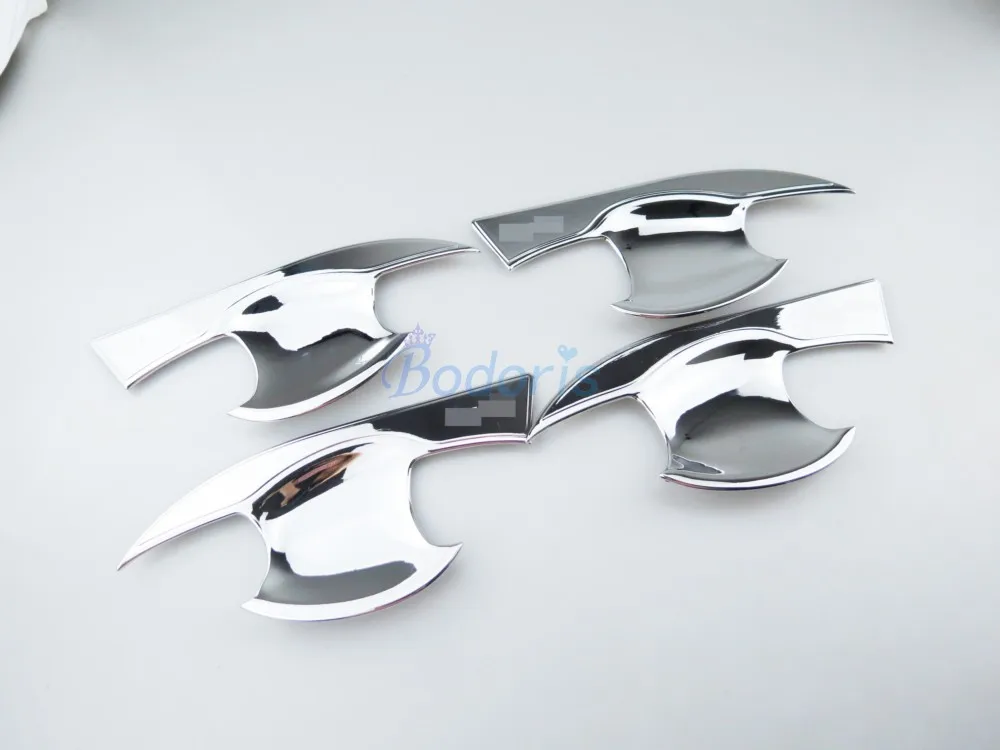 Door Handle Bowl Insert Overlay Trim Garnish Panel Frame Chrome Car Styling 2014 2015 2016 2017 2018 For Toyota RAV4 Accessories |