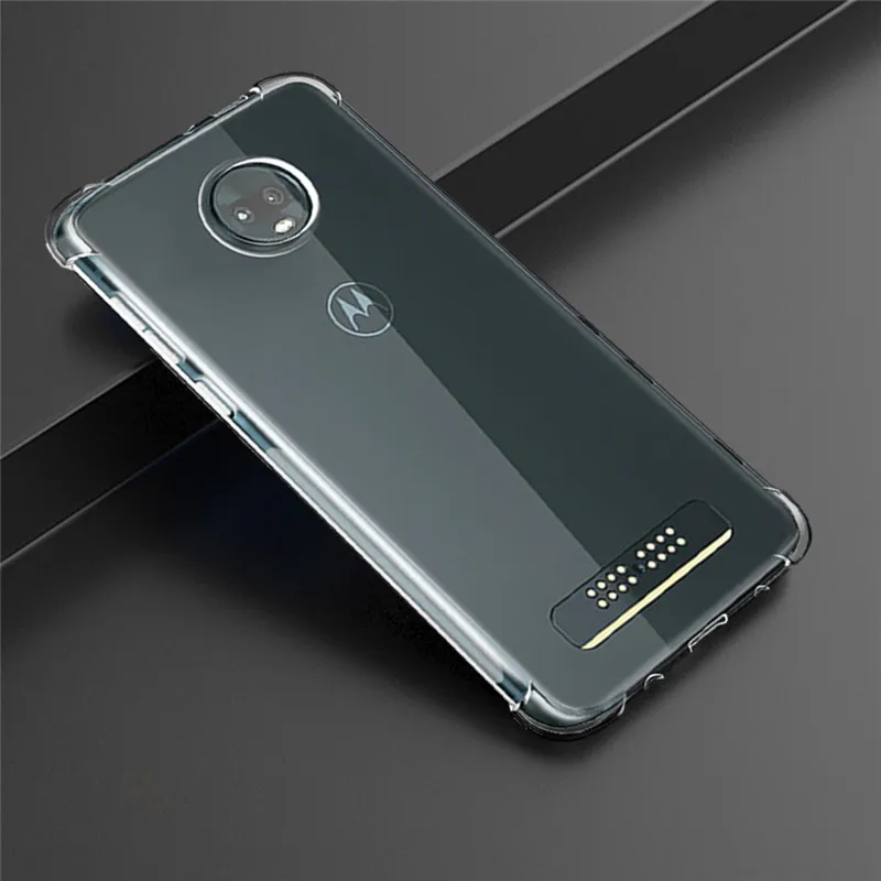 Чехол Qosea для Motorola Moto Z4 Force прозрачный тонкий мягкий силиконовый чехол из ТПУ P30 Note