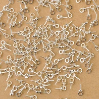 wholesale 500pcs diy jewelry findings 925 sterling silver bail connectors pendant beads cap for pearlcrystal bead
