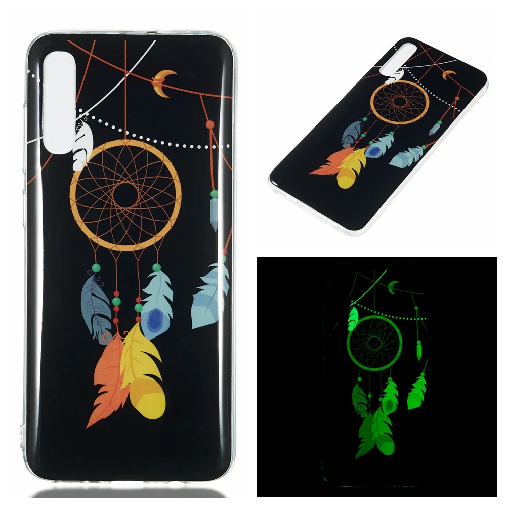 Luminous Phone Case For Samsung A20 A30 A40 A50 A70 M10 M20 M30 Protective Soft TPU Silicone Coque caso Global Back Cover etui |