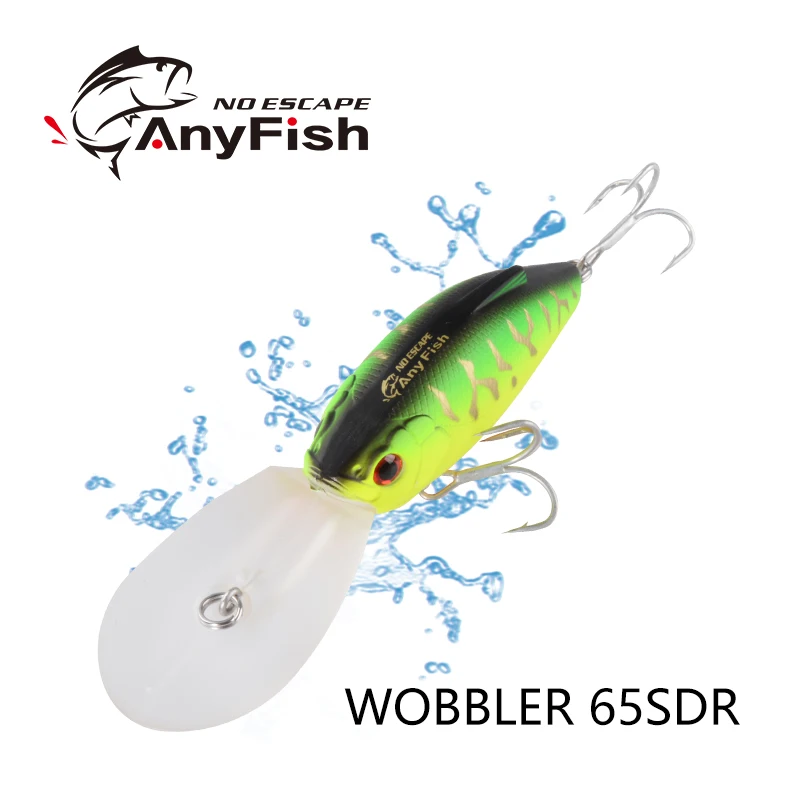 

Воблер ANYFISH 65SDR, для глубины погружения 4 м, с 2 крючками, 6,5 см, 15 г