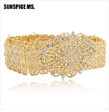 SUNSPICE-MS, марокканский женский золотой пояс для свадебного платья, разноцветные стразы, этнический кафтан, широкая талия, цепочка, украшения для тела