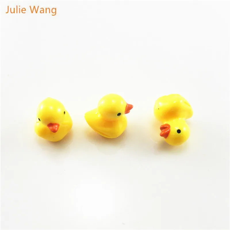10 шт. подвески в виде утенка Julie Wang из мультфильма сделай сам милые желтые