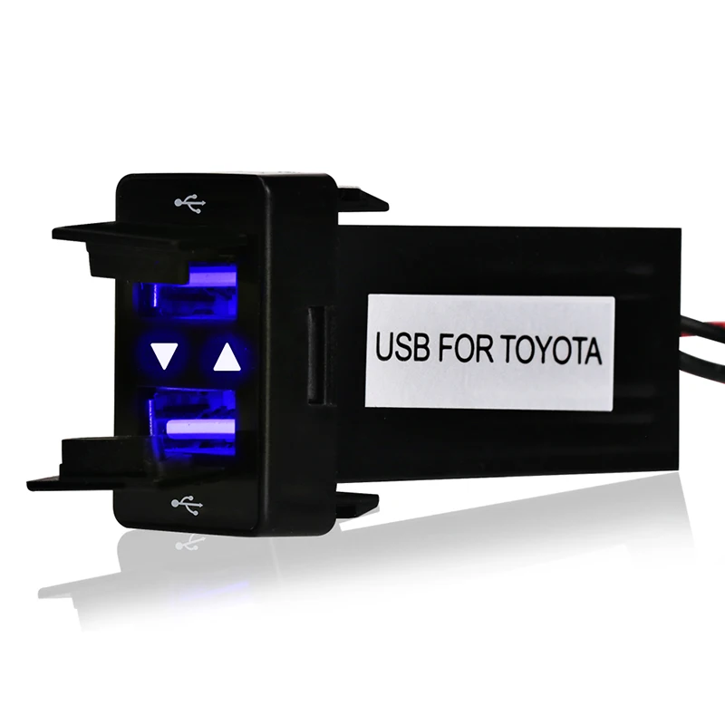 Автомобильная розетка для автомобильного прикуривателя 12 В 2 USB порта адаптер