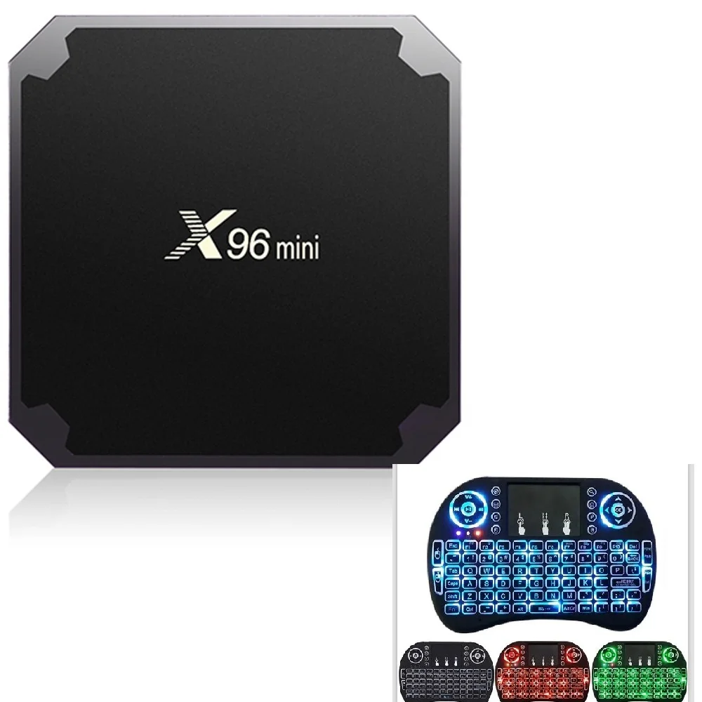 V 15ps Amlogic S905W Android tv Box 7.1.2 OS X96 mini 1 ГБ 8 потоковые медиабоксы плеер лучше mxq