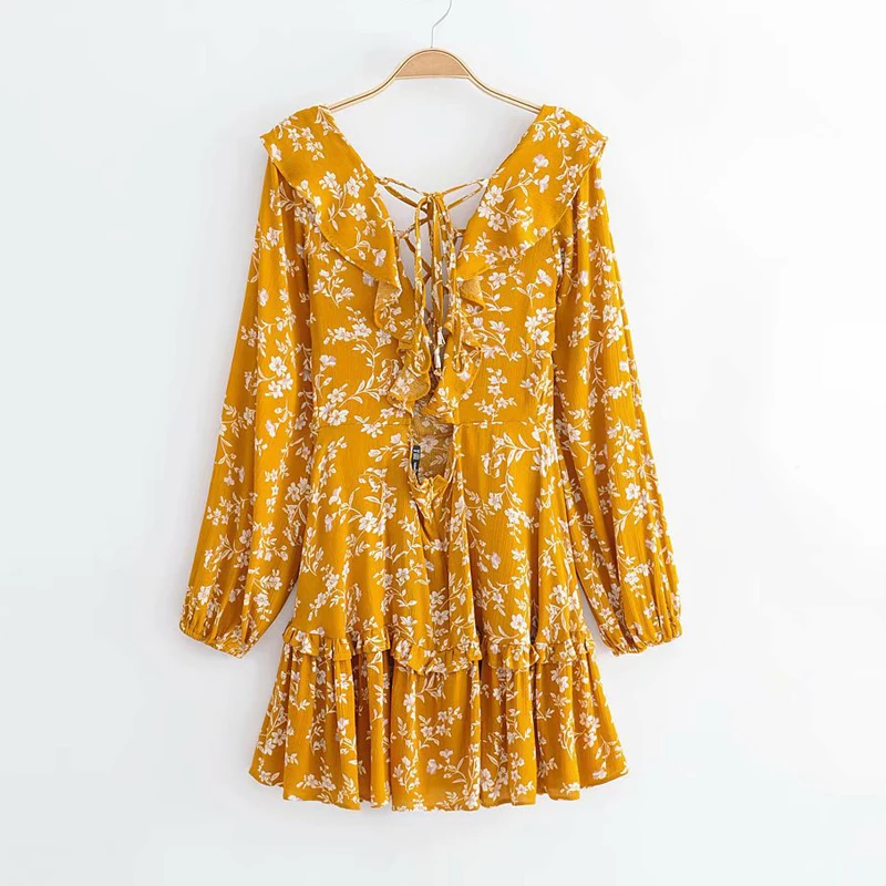 Элегантное летнее платье с цветочным принтом плиссированное Для женщин Boho Chic со