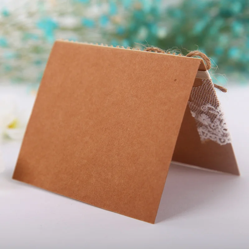 Кружева цветок крафт бумага стол номер карты место свадебные душ Вечерние|table