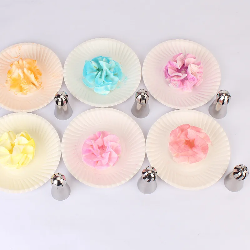 6 шт. Кондитерские насадки аксессуары глазурь трубопроводов сопла 304 нержавеющая