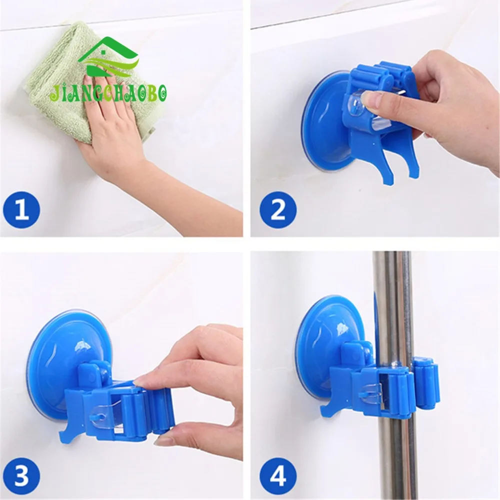 Пластиковые настенные кухонные Подставка для хранения держатель швабры зажим
