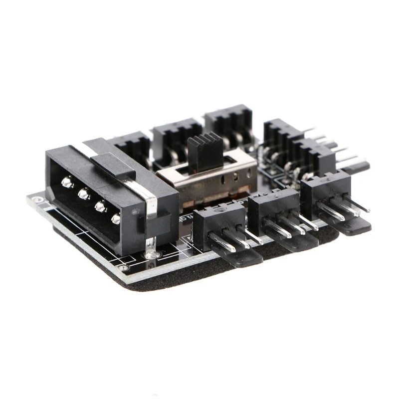 Разветвитель охлаждения ПК IDE Molex 1 8 Way 3 Pin 12 В блок питания адаптер PCB|Кулеры и