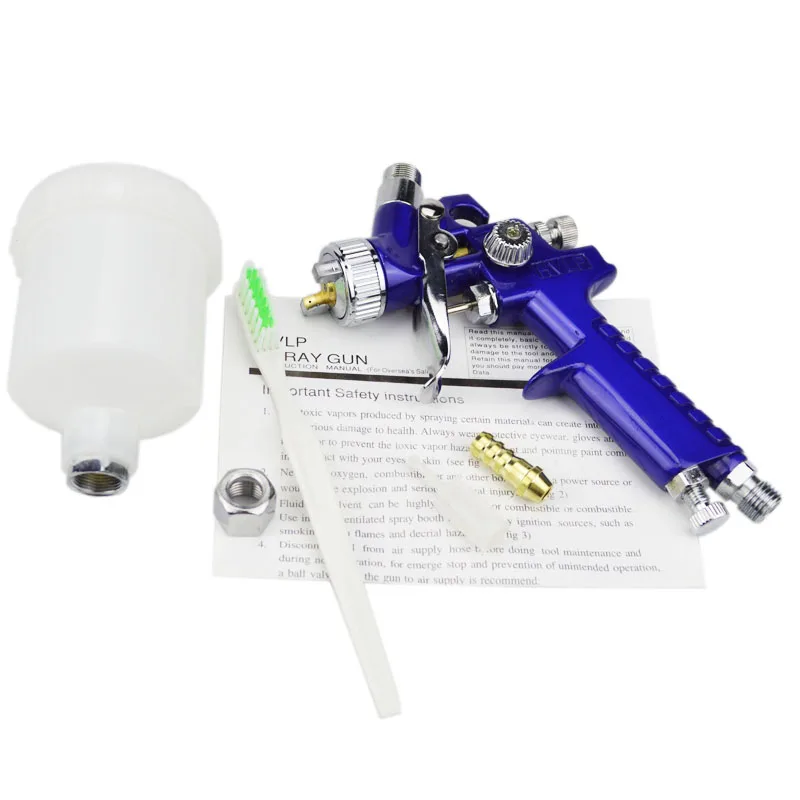 

New 0.8mm/1.0mm Nozzle H-2000 Professional HVLP Spray Gun Mini Sprayer Paint Spray Guns Airbrush for Painting Car Aerograph