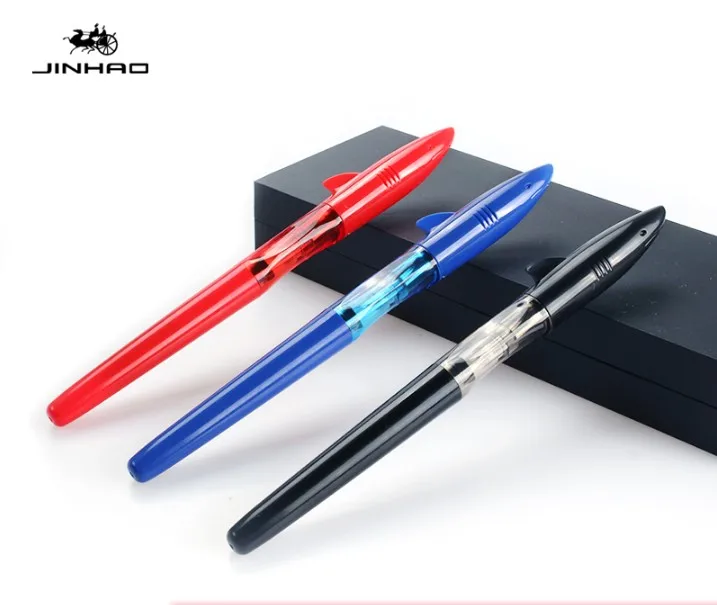 

JINHAO SHAKR Series Plastic Fountain Pen 0.5/0.38mm Chil Student Practise Calligraphy Pens School Supplies 12 Colors for Choose